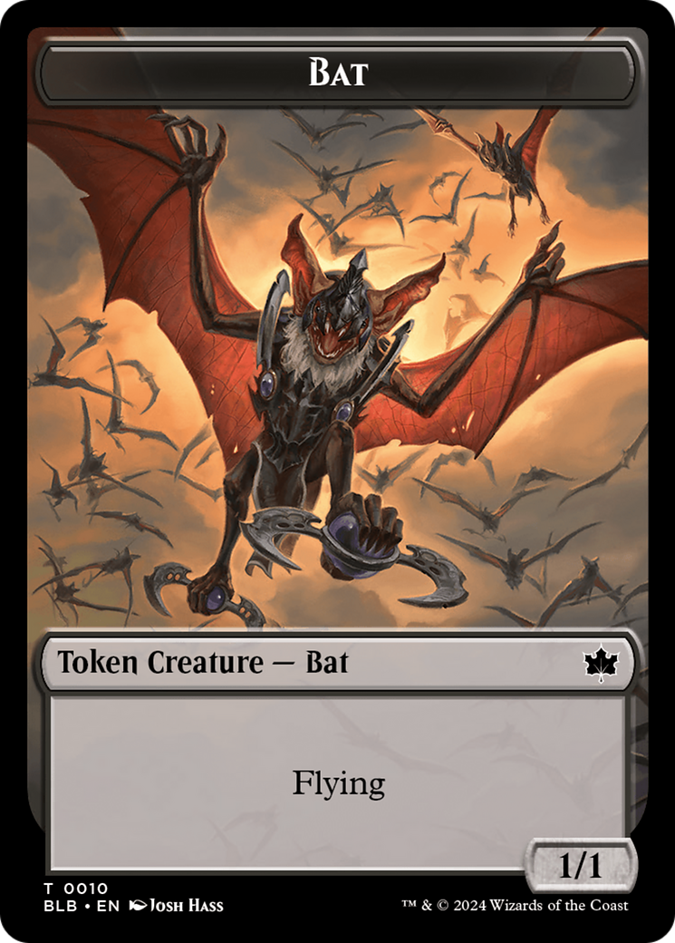 Bat // Intrepid Rabbit Double-Sided Token [Bloomburrow Tokens] - The Mythic Store | 24h Order Processing