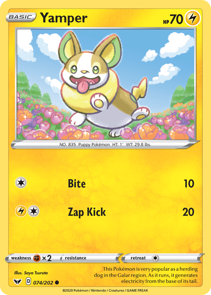 Yamper (074/202) [Sword & Shield: Base Set] - The Mythic Store | 24h Order Processing