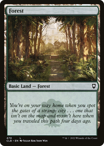 Forest (470) [Commander Legends: Battle for Baldur's Gate] - The Mythic Store | 24h Order Processing