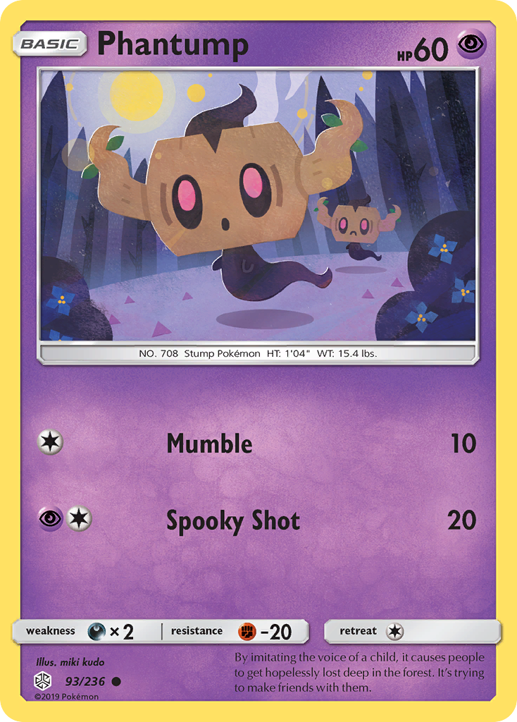 Phantump (93/236) [Sun & Moon: Cosmic Eclipse] - The Mythic Store | 24h Order Processing