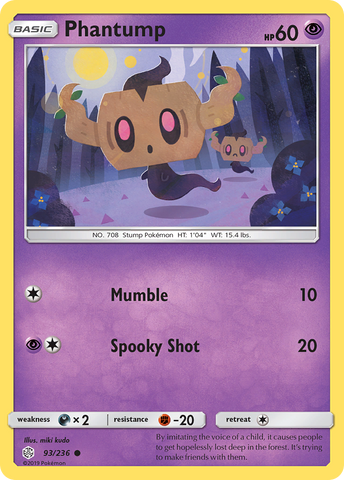 Phantump (93/236) [Sun & Moon: Cosmic Eclipse] - The Mythic Store | 24h Order Processing