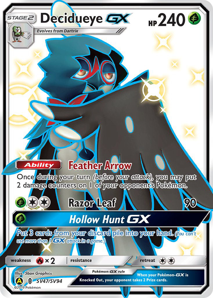 Decidueye GX (SV47/SV94) [Sun & Moon: Hidden Fates - Shiny Vault] - The Mythic Store | 24h Order Processing