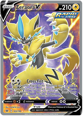 Zeraora V (165/198) [Sword & Shield: Chilling Reign] - The Mythic Store | 24h Order Processing