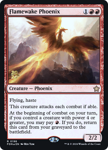 Flamewake Phoenix [Foundations Prerelease Promos] - The Mythic Store | 24h Order Processing