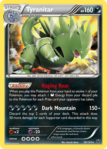 Tyranitar (56/124) [XY: Fates Collide] - The Mythic Store | 24h Order Processing
