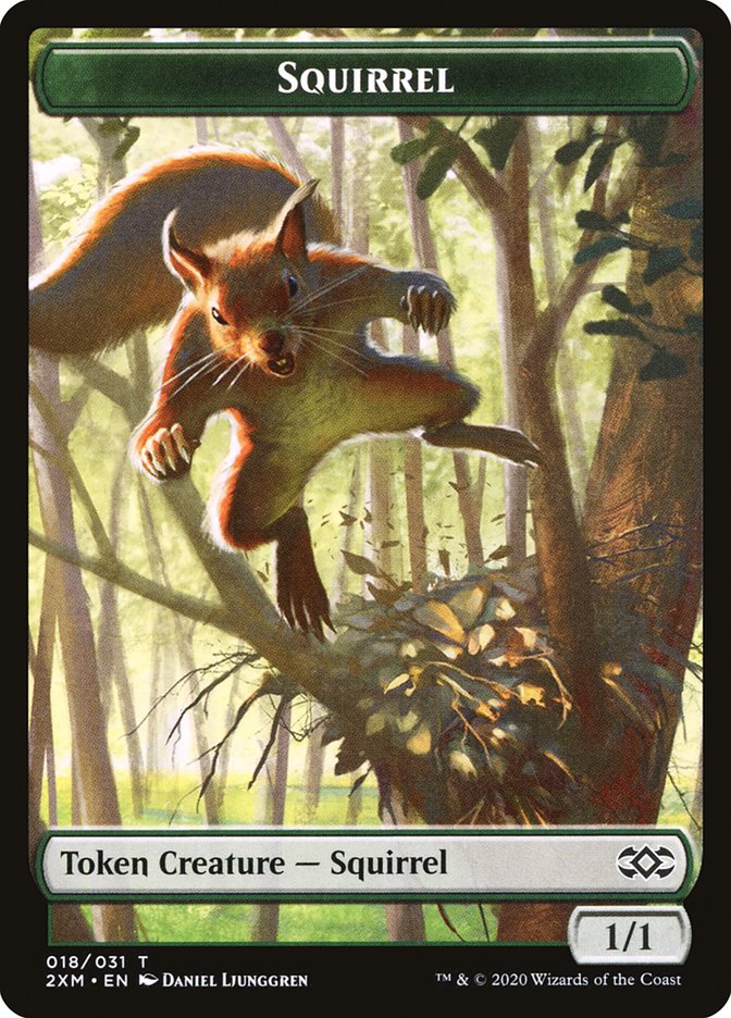 Soldier // Squirrel Double-Sided Token [Double Masters Tokens] - The Mythic Store | 24h Order Processing