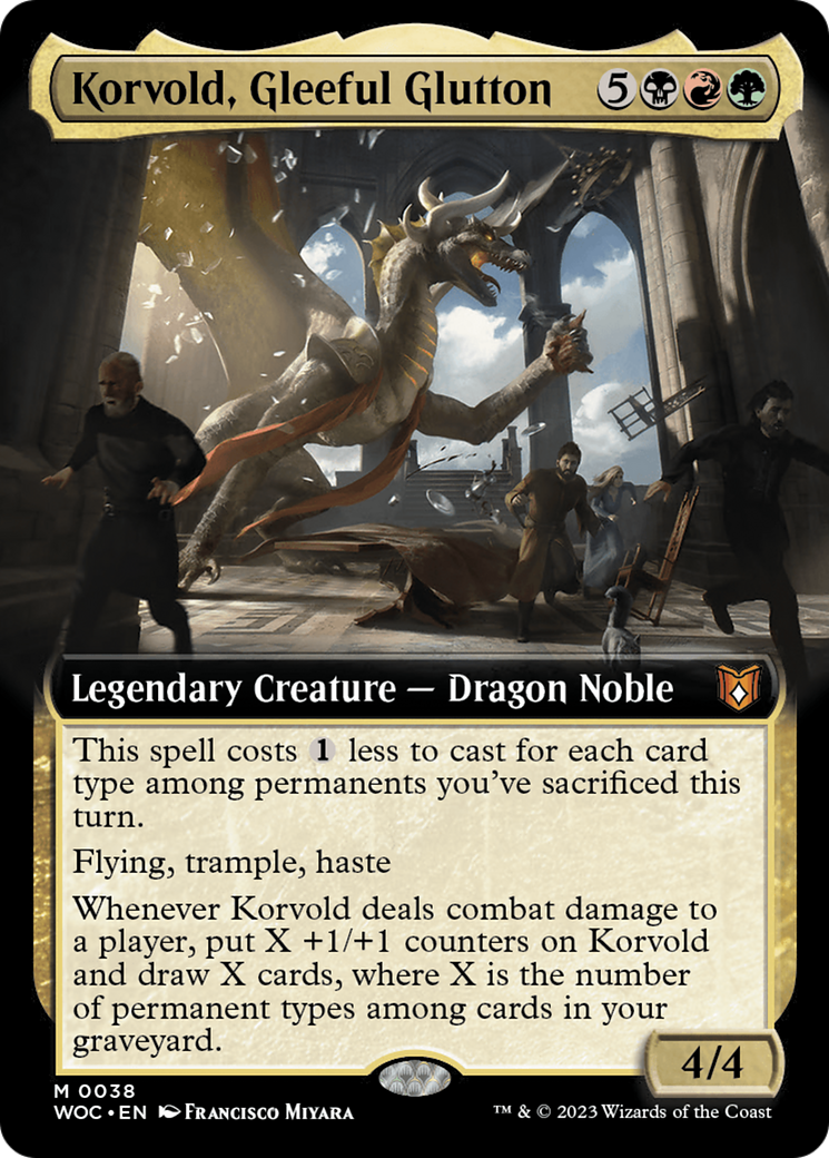 Korvold, Gleeful Glutton (Extended Art) [Wilds of Eldraine Commander] - The Mythic Store | 24h Order Processing