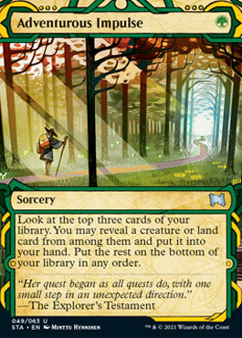 Adventurous Impulse (Foil Etched) [Strixhaven: Mystical Archive] - The Mythic Store | 24h Order Processing