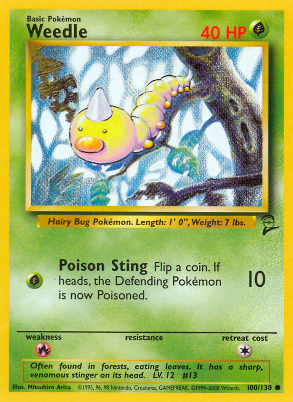 Weedle (100/130) [Base Set 2] - The Mythic Store | 24h Order Processing