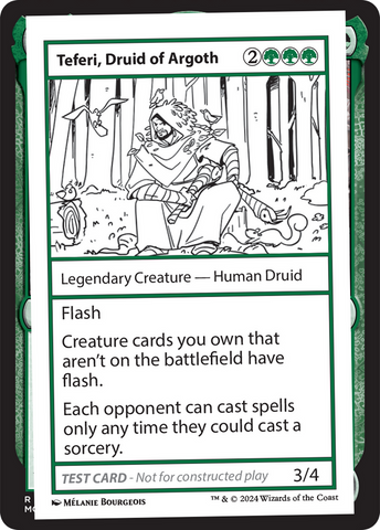 Teferi, Druid of Argoth [Mystery Booster 2 Playtest Cards] - The Mythic Store | 24h Order Processing