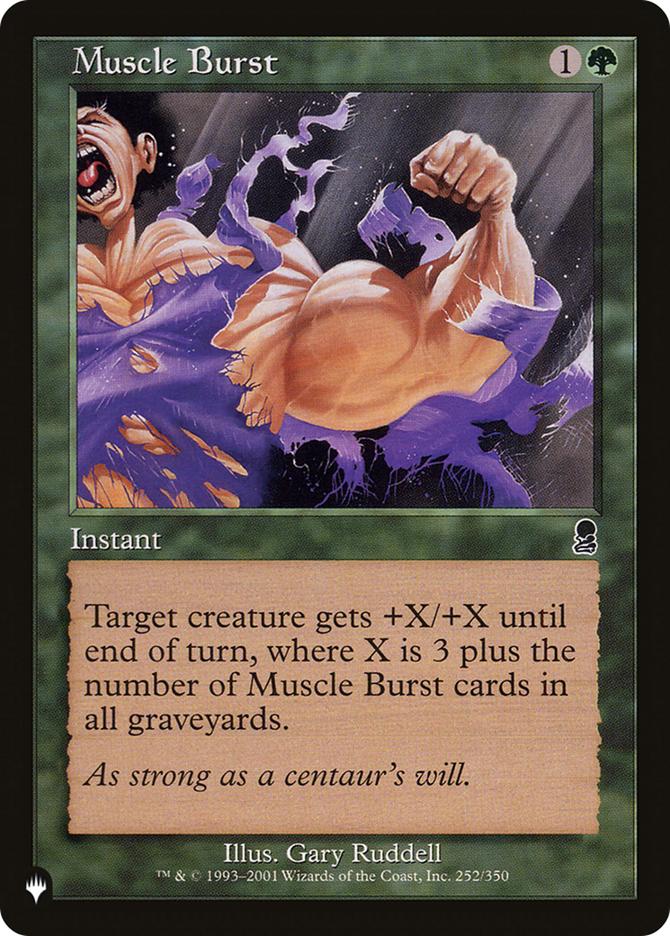 Muscle Burst [The List] - The Mythic Store | 24h Order Processing