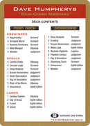 Dave Humpherys Decklist [World Championship Decks 2003] - The Mythic Store | 24h Order Processing