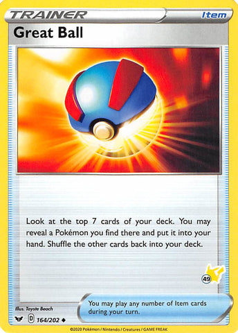 Great Ball (164/202) (Pikachu Stamp #49) [Battle Academy 2022] - The Mythic Store | 24h Order Processing