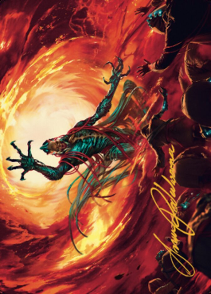 Gix, Yawgmoth Praetor Art Card (Gold-Stamped Signature) [The Brothers' War Art Series] - The Mythic Store | 24h Order Processing