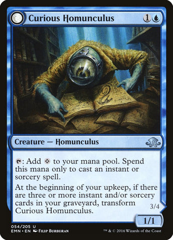 Curious Homunculus // Voracious Reader [Eldritch Moon] - The Mythic Store | 24h Order Processing