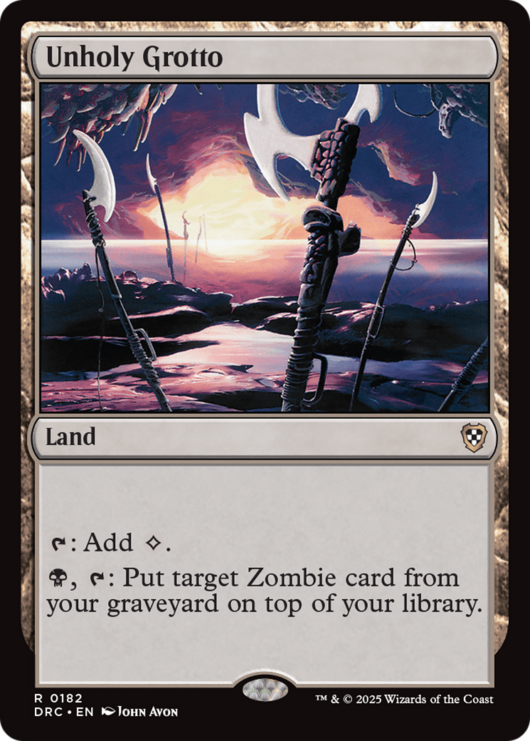 Unholy Grotto [Aetherdrift Commander] - The Mythic Store | 24h Order Processing