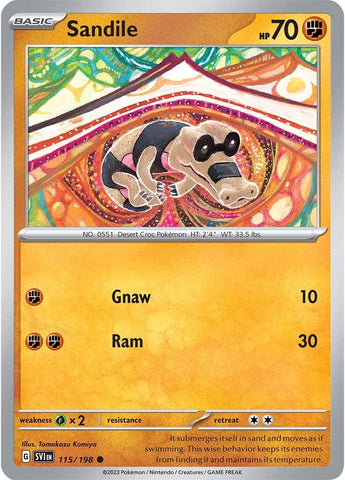 Sandile (115/198) [Scarlet & Violet: Base Set] - The Mythic Store | 24h Order Processing
