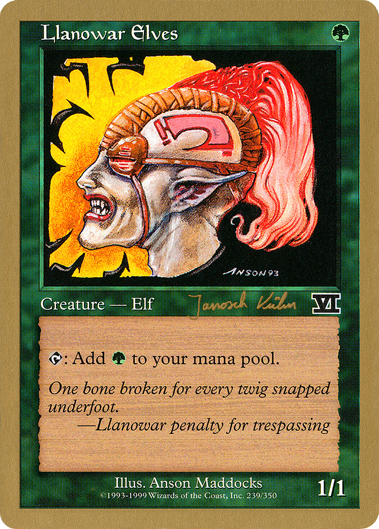 Llanowar Elves (Janosch Kuhn) [World Championship Decks 2000] - The Mythic Store | 24h Order Processing