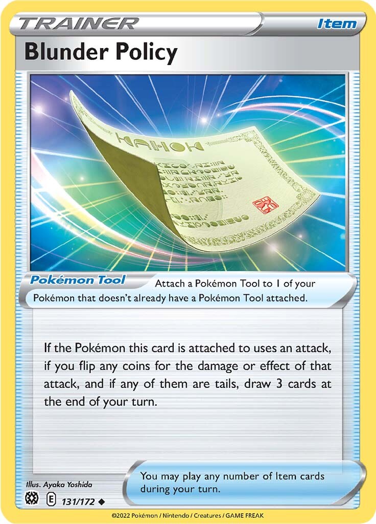 Blunder Policy (131/172) [Sword & Shield: Brilliant Stars] - The Mythic Store | 24h Order Processing