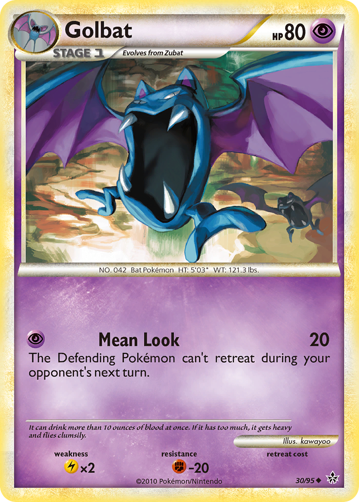 Golbat (30/95) [HeartGold & SoulSilver: Unleashed] - The Mythic Store | 24h Order Processing
