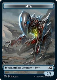 Myr (007) // Elf Warrior Double-Sided Token [Double Masters Tokens] - The Mythic Store | 24h Order Processing