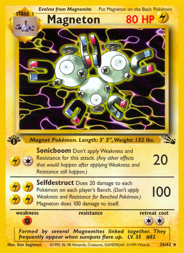 Magneton (26/62) [Fossil 1st Edition] - The Mythic Store | 24h Order Processing