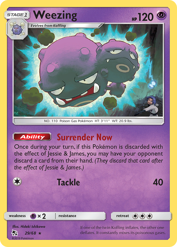 Weezing (29/68) [Sun & Moon: Hidden Fates] - The Mythic Store | 24h Order Processing
