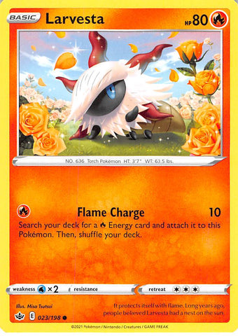 Larvesta (023/198) [Sword & Shield: Chilling Reign] - The Mythic Store | 24h Order Processing