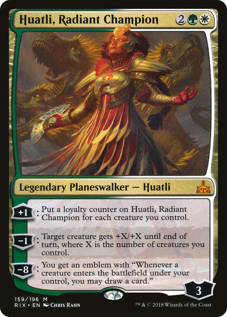 Huatli, Radiant Champion [Rivals of Ixalan] - The Mythic Store | 24h Order Processing