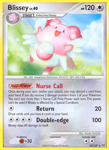 Blissey (22/127) [Platinum: Base Set] - The Mythic Store | 24h Order Processing