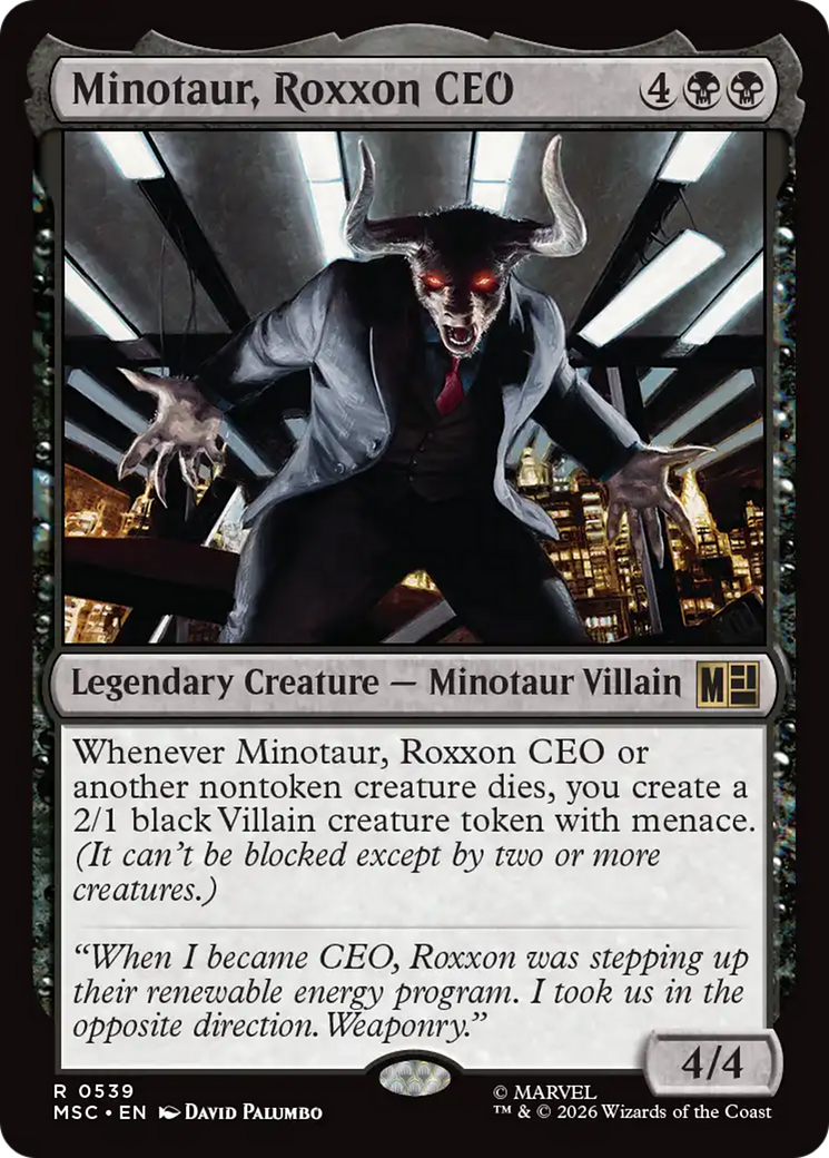 Minotaur, Roxxon CEO [Marvel Super Heroes Commander] - The Mythic Store | 24h Order Processing