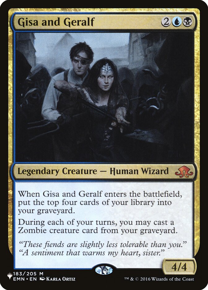 Gisa and Geralf [The List] - The Mythic Store | 24h Order Processing