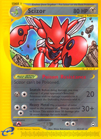 Scizor (32/147) [Aquapolis] - The Mythic Store | 24h Order Processing