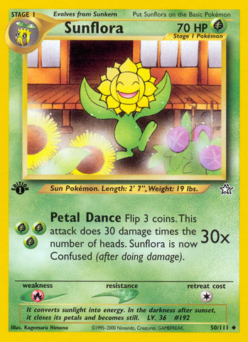 Sunflora (50/111) [Neo Genesis 1st Edition] - The Mythic Store | 24h Order Processing