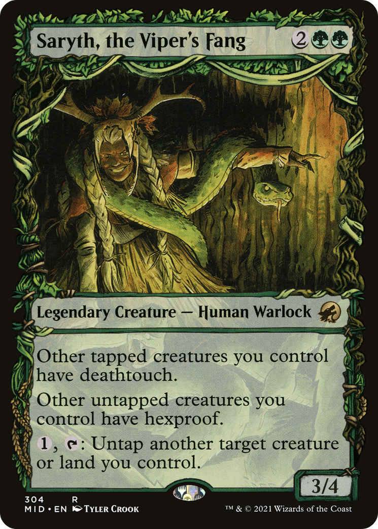 Saryth, the Viper's Fang (Showcase Equinox) [Innistrad: Midnight Hunt] - The Mythic Store | 24h Order Processing