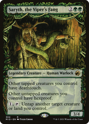 Saryth, the Viper's Fang (Showcase Equinox) [Innistrad: Midnight Hunt] - The Mythic Store | 24h Order Processing