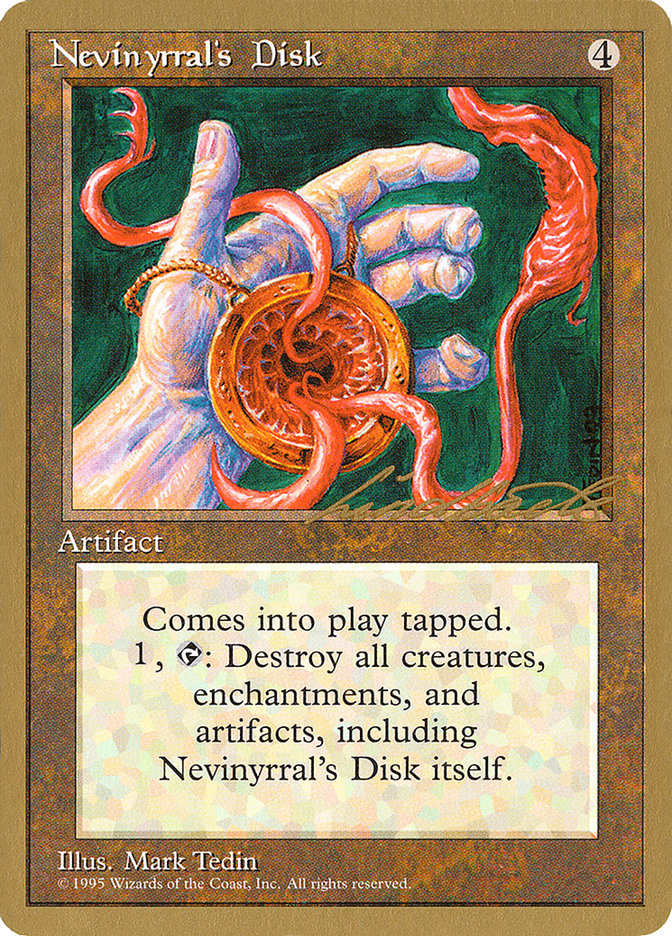 Nevinyrral's Disk (Leon Lindback) [Pro Tour Collector Set] - The Mythic Store | 24h Order Processing