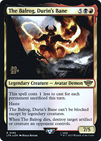 The Balrog, Durin's Bane [The Lord of the Rings: Tales of Middle-Earth Prerelease Promos] - The Mythic Store | 24h Order Processing