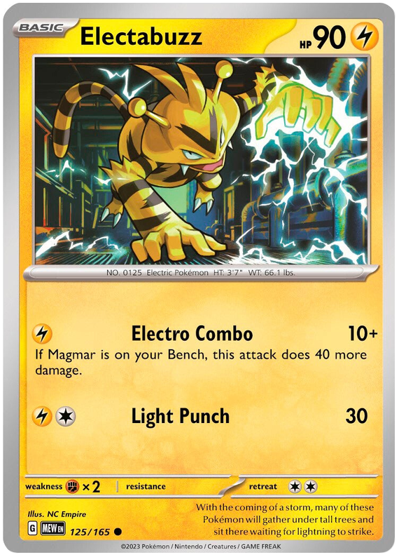 Electabuzz (125/165) [Scarlet & Violet 151] - The Mythic Store | 24h Order Processing