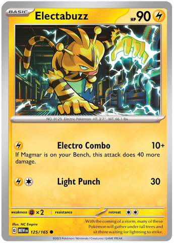 Electabuzz (125/165) [Scarlet & Violet 151] - The Mythic Store | 24h Order Processing