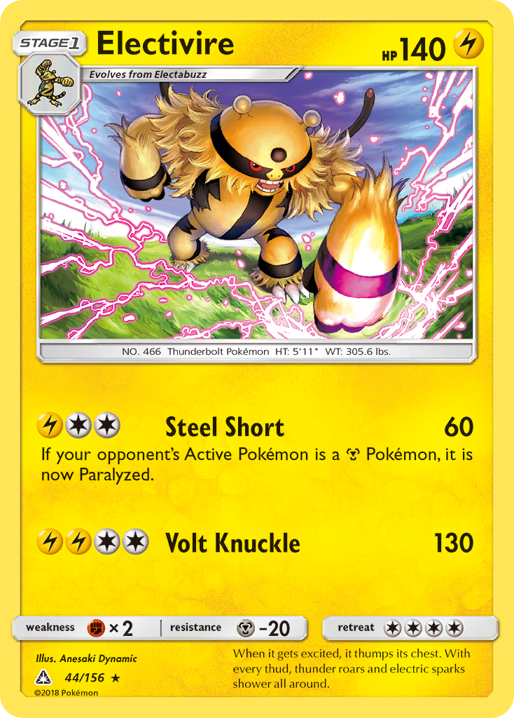 Electivire (44/156) [Sun & Moon: Ultra Prism] - The Mythic Store | 24h Order Processing