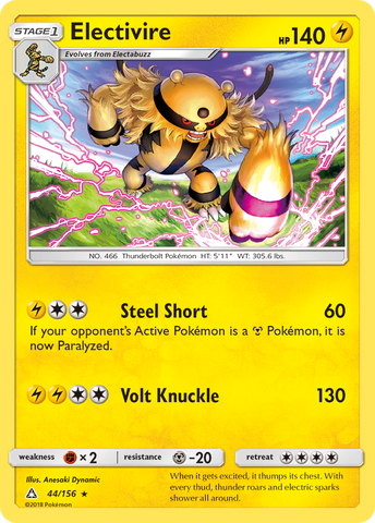 Electivire (44/156) [Sun & Moon: Ultra Prism] - The Mythic Store | 24h Order Processing