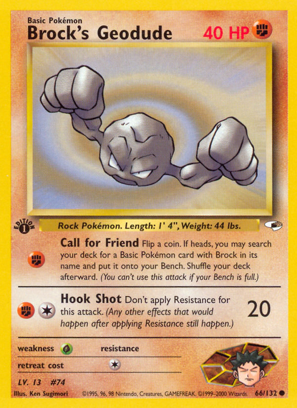 Brock's Geodude (66/132) [Gym Heroes 1st Edition] - The Mythic Store | 24h Order Processing