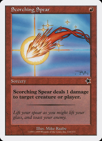 Scorching Spear [Starter 1999] - The Mythic Store | 24h Order Processing