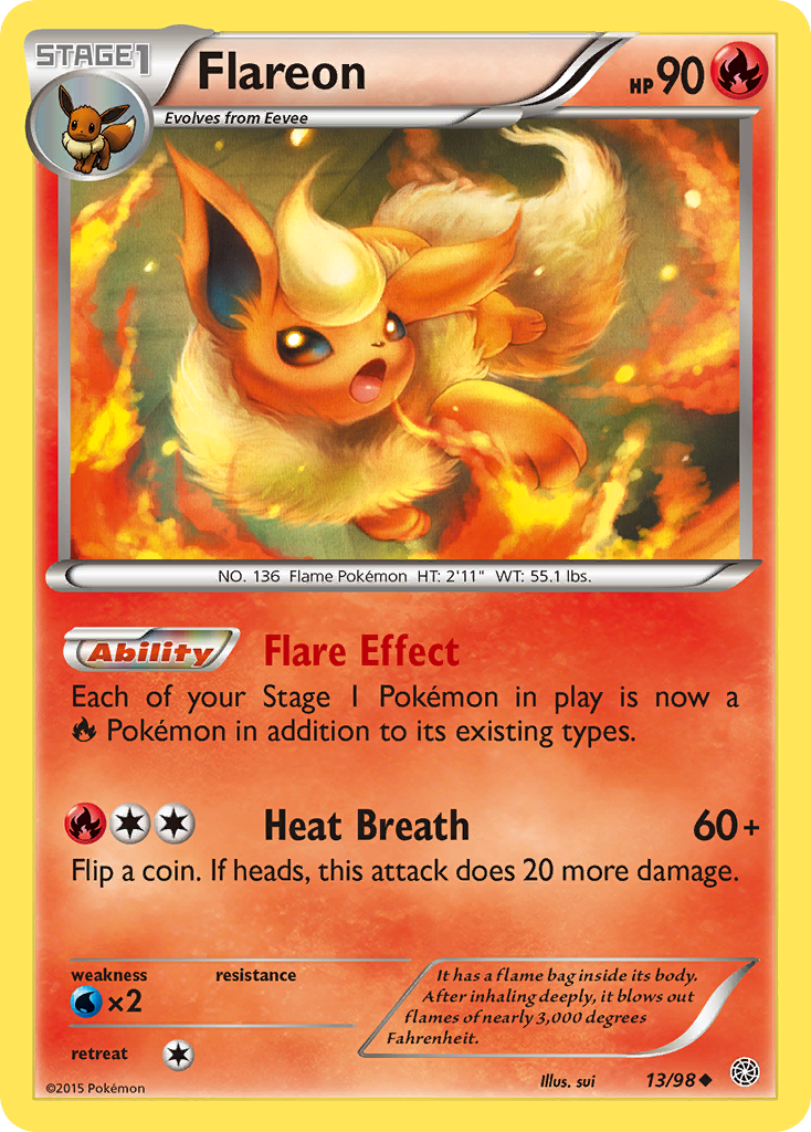 Flareon (13/98) [XY: Ancient Origins] - The Mythic Store | 24h Order Processing