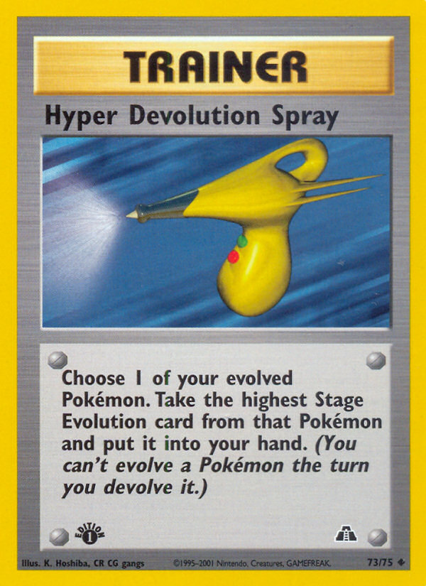 Hyper Devolution Spray (73/75) [Neo Discovery 1st Edition] - The Mythic Store | 24h Order Processing