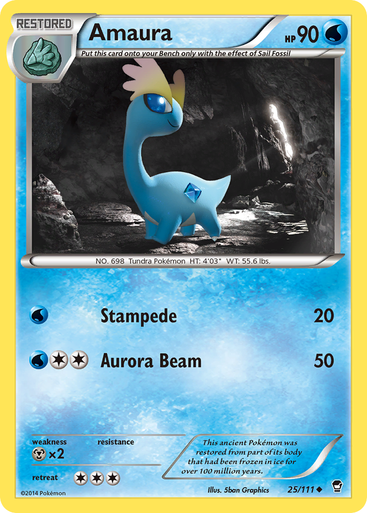 Amaura (25/111) [XY: Furious Fists] - The Mythic Store | 24h Order Processing