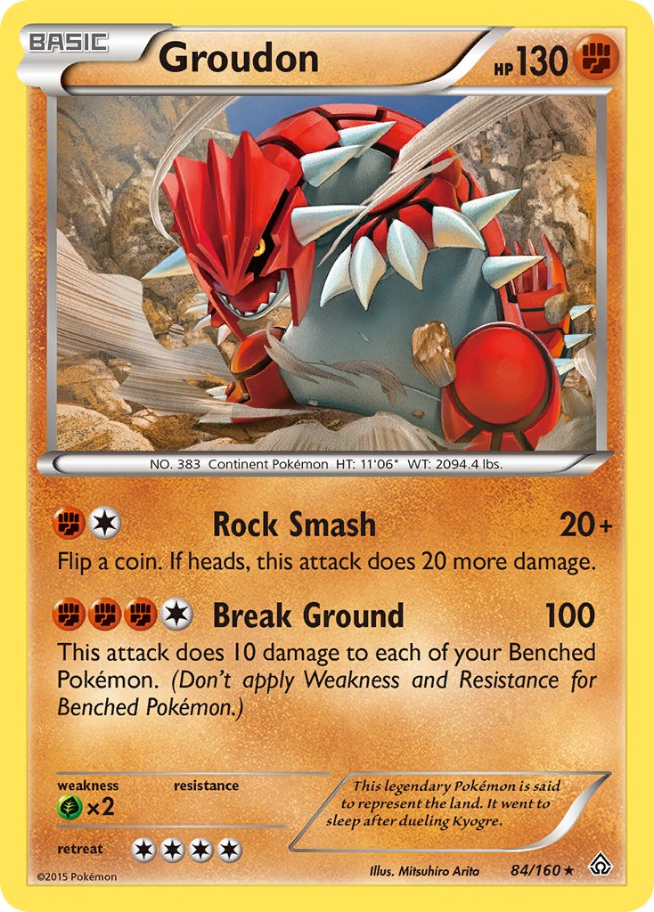 Groudon (84/160) (Theme Deck Exclusive) [XY: Primal Clash] - The Mythic Store | 24h Order Processing