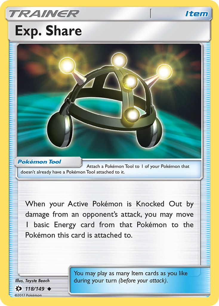 Exp. Share (118/149) [Sun & Moon: Base Set] - The Mythic Store | 24h Order Processing