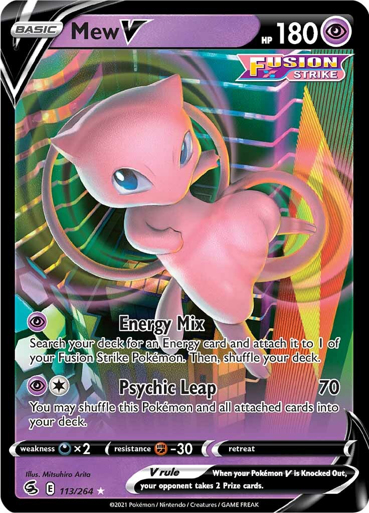 Mew V (113/264) [Sword & Shield: Fusion Strike] - The Mythic Store | 24h Order Processing